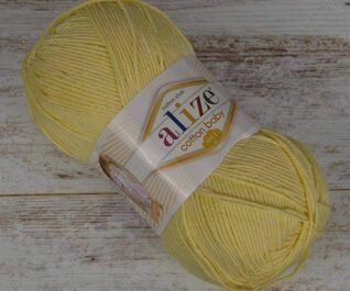 Пряжа Alize Cotton baby soft цвет № 13 светло желтый