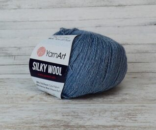 Пряжа Silky Wool цвет № 331 джинса