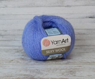 Пряжа Silky Wool цвет № 343 васильковый