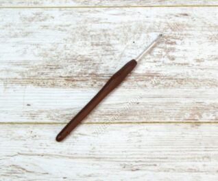 Крючок для вязания, с силиконовой ручкой, d = 3 мм, 14 см, цвет МИКС/2