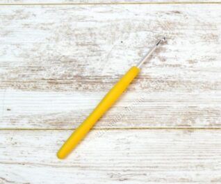Крючок для вязания, с силиконовой ручкой, d = 3,5 мм, 14 см, цвет МИКС/2